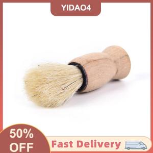 【YIDAO4】 1x pro wood handle badger hair beard shaving brush for men mustache barber tool 1x Professional Wood Handle Beard Shaving Brush Mustache Barber Tool For Men 1x Brush Tool Mens Shaving Brush Hair Brush Beard Facial Razor Brush 1x Mens Shaving Br