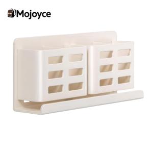 Rust-Resistant Aluminum Toothbrush Holder Wall Hanging Bathroom Storage Rack with Easy Installation