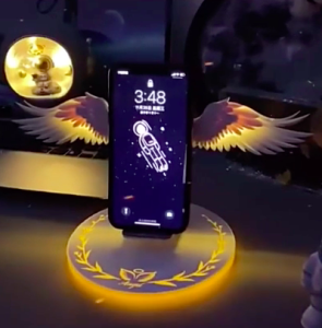 Angel Wings 10W Qi Wireless Charger Mobile Stand