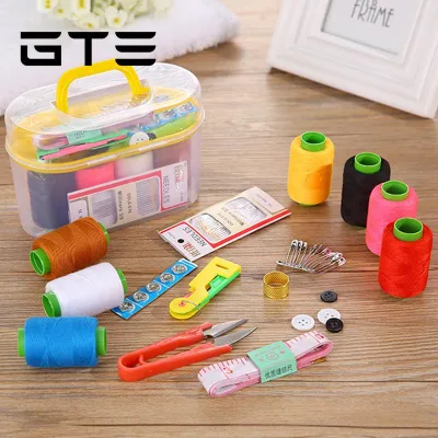 GTE Mini Portable Household Sewing Kit Needle And Thread Sewing Mend Tool Sewing Kit Storage Box - Fulfilled by GTE SHOP