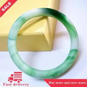 [COD] Imitation Jade Bracelet Green Womens Vintage Round Bracelet Ladies Jewelry Gift