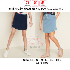 Chân váy jean Old Navy cho bé gái 4-16 tuổi. Chân váy denim Cambo xuất dư xịn bé gái cấp 1 cấp 2 mẫu giáo nữ XS S khỏe khoắn năng động