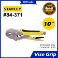 Stanley Vise Grip Locking Pliers 10" (254mm) STRAIGHT #84-371 10-R / 10" CURVED #84-369 10-CR. 