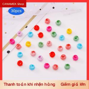 CS Đáng yêu hạt kẹp tóc cho cô gái kẹo màu sắc nhựa mini tóc Clips barrette