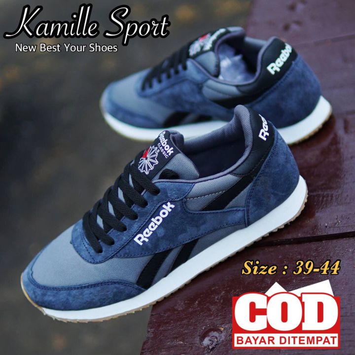 COD) SEPATU REEBOK_SNEAKERS LESS MILES NEW ARRIVAL SEPATU PRIA
