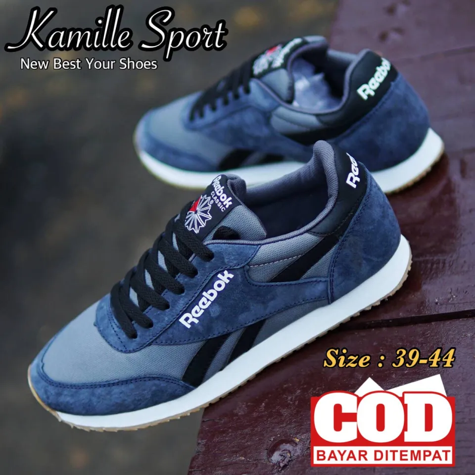 COD) SEPATU REEBOK_SNEAKERS LESS MILES NEW ARRIVAL SEPATU PRIA
