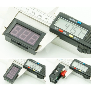 Ac 50-500V Vôn kế AC 220V 380V phổ Vôn kế 0.56 Màn hình đèn LED kỹ thuật số vôn kế đo với dây điện