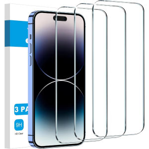 SMILE! ASLI Screen Protector Super Clear THIN IPhone 15 15+ 15PRO 15PROMAX Tempred Kaca Glass Tempered Glossy/Anti Gores Omled 2023/Temperd Pelindung Layar HP Protection LCD Protecth Ful Cover Bening Tanpa List Hitam/tidak ada ORI Plus 14 Pro Max Promax G