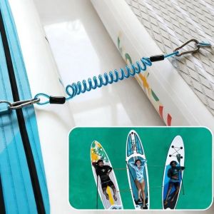 NEWTAP 1/2PCS 304 SS Paddle Board Link Straps TPU Material 2 Colors Connector Ring Clip D Ring SUP Anti-drop Rope for Inflatable SUP Seat Kayak
