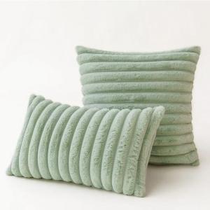 Cushion Cover Two Side 50x50 Soft Fluffy Pillow Case White Grey 45x45cm 30x50cm Nordic Pillow Case Cover Throw