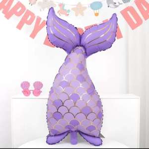 Bright Gold Scale Mermaid tail 39 inches Ocean Sea world Animal theme birthday party decorations aluminum foil balloon