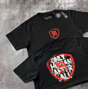 kaos distro cowok premium terbaru warna hitam size M L XL