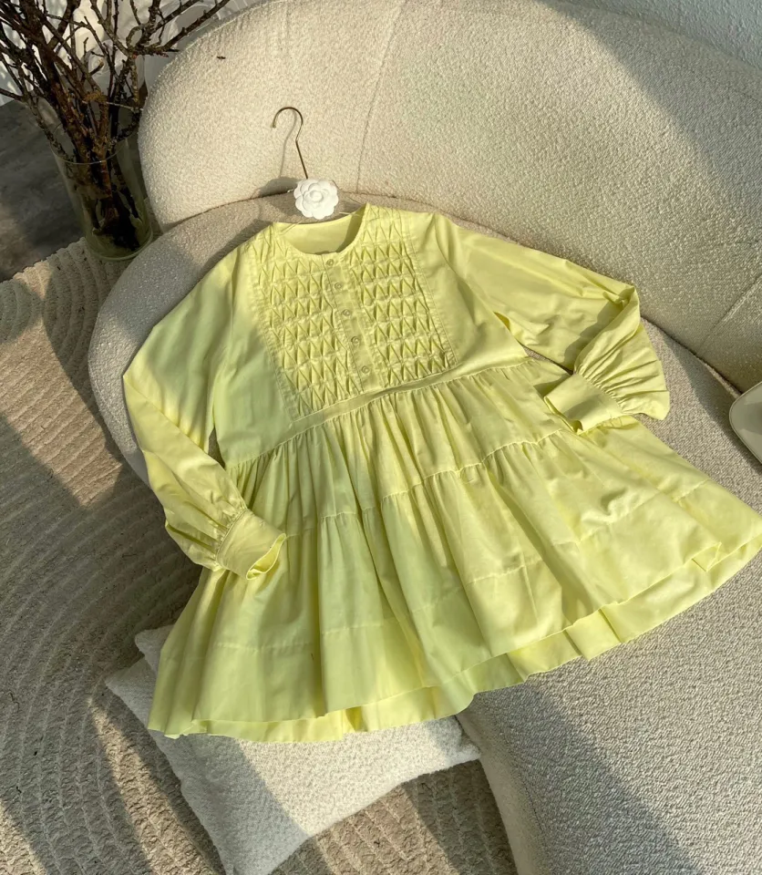 Đầm Baby Doll Cổ Bèo - SP014905 | nhatnganstore.vn