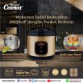 Cosmos CRJ-9308 Rice Cooker Stainless Steel Kapasitas 2 Liter 3in1 CRJ9308/Magic Com/ CRJ 9308-Gold. 