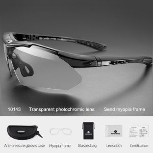 ROCKBROS Cycling Glasses Photochromic Bicycle Glasses Sport Sunglasses Men Myopia MTB Road Bike Eyewear Protection Goggles UV400