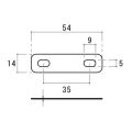 4 cái kết nối Cổ Đàn ghi ta tấm Cổ Đàn ghi ta Shim nâng cao Gasket bass nhạc cụ phụ kiện công cụ Brass. 