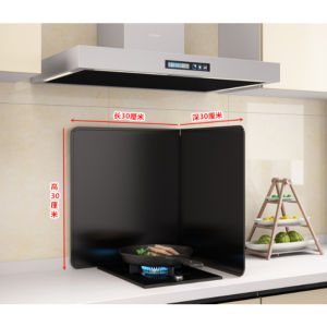 [⭐SG]Kitchen oil baffle cooking splash oil machine insulation folding oil baffle thickened Oil-proof splash guard 挡油板防油板