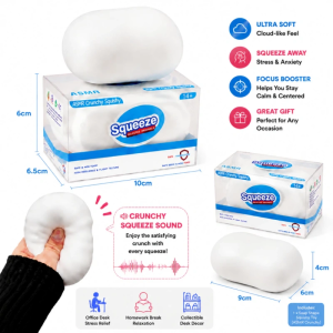 [SG Local Stock]Soap Squishy Stress Relief Toy | Soft Clay & Crunchy Brick Chips | Slow Rising Fidget Squeeze Toy