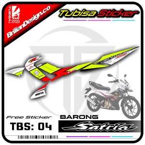 Sticker Striping Satria 2006 - 2012 Barong - Stiker Striping Motor Satria Design Racing. TBS.SF.04
