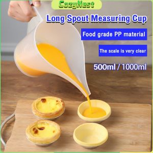 C.N. Plastic Funnel Pitcher Long Spout Measuring Cup 500ml 1000ml Large Capacity Measuring Jug Funnel