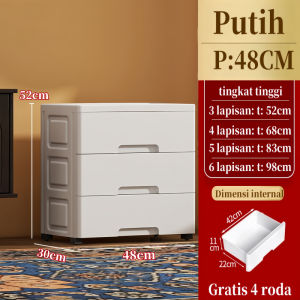 Loker Plastik Lemari Plastik Lemari Pakaian Laci Plastik Kabinet Drawer Storage Cabinet