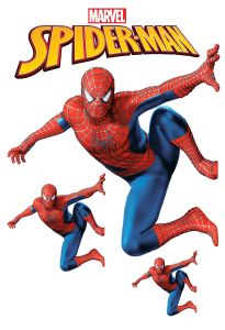SPIDERMAN Sticker Dinding Size  30-45 cm vinyl White waterproof