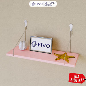 [FURNI HOME] Kệ Sách Gỗ Treo Tường Trang Trí Decor FB40 FIVO Không Cần KhoanTặng Kèm Đinh Và Móc Treo Inox