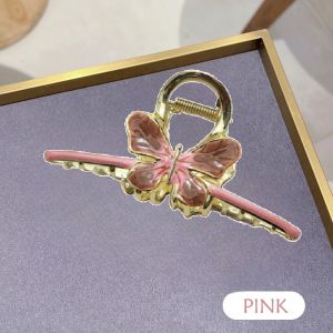 F4 Jepit Rambut Korea Bahan Alloy 11cm Motif Kupu Kupu Warna Warni Jedai Logam JUMBO HCM005
