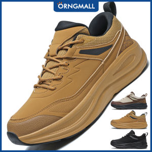 ORNGMALL Mens Casual Sneakers - Lightweight Cushioned Running Shoes for Men | Thick Cushioned Sole Lace-Up Athletic Sneakers for Gym Jogging Everyday - Non-Slip EVA/Rubber Outsole Sneakers Gym Sport Shoes
