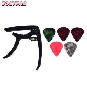 JCSYFAC 1 guitar Capo và 5 Guitar Picks cho Acoustic điện guitarra phụ kiện