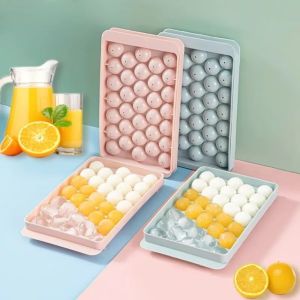 NOBLELYN PP Ice Cube Tray DIY Moulds 33 Ice Balls Popsicle Mold BPA-Free Frozen Whiskey Ball