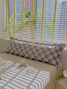 Áo Gối Đôi Dài Cặp Đôi Cotton Dày Dặn Gia Dụng 1.8m Vỏ Gối Đơn Giản 100% Cotton