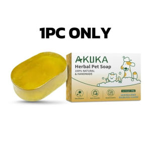 AKIIKA Herbal Pet Soap 200g For Dogs & Cats Sterilization Anti-Parasitic Deodorization