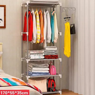 Kệ treo quần áo chữ H -Tủ Quần Áo Tủ treo quần áo chữ H Kệ treo quần áo chữ H gọn nhẹ - tiện dụng Chất Liệu Khung Sắt Tĩnh Điện Thiết Kế 4 Tầng Rộng Rãi Để Nhiều Đồ chất liệu an toàn.