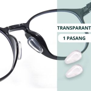 1 Pasang Nosepad Kacamata Anti Jatuh Melorot Bahan Silicone Gel Empuk Model Stiker Bantalan Hidung Kacamata