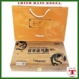 [Tem Đỏ] An cung ngưu hoàng hàn quốc Samsung Gum Jee Hwan chính hãng hộp gỗ 60 viên - An cung hàn quốc phòng tiền đình huyết áp đột khụy - tranglinh