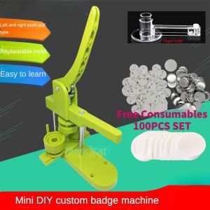 ✨mibum✨Button Maker Machine DIY Round Badge Punch Press Mold Tool Pinback Supplies，Handmade Metal Pinback Supplies