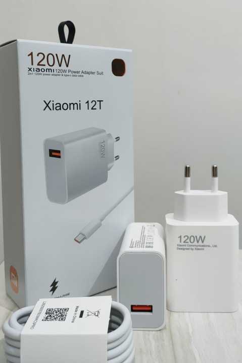 Charger Xiaomi 12T 120w USB Type C Turbo Fast Charge Charger 120W