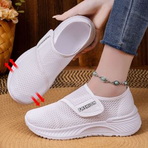 Free Shipping WomenS Mesh Casual Shoes Spring New Collection Slip-On Style With Velcro Closure Breathable And Lightweight Perfect For Everyday Wear And Walking