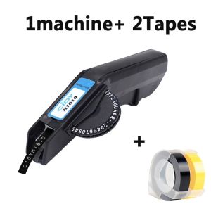 Cidy 1610 Label maker machine 1610 Manual typeprinter Dymo Manual Label Printer Manual Labeller suit for 6/9mm 3D Embossing tape