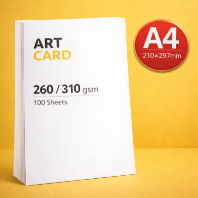 𝗣𝗥𝗜𝗡𝗧 𝗦𝗢𝗨𝗥𝗖𝗘 - A4 Art Card (2 side gloss coated) 260gsm 310gsm