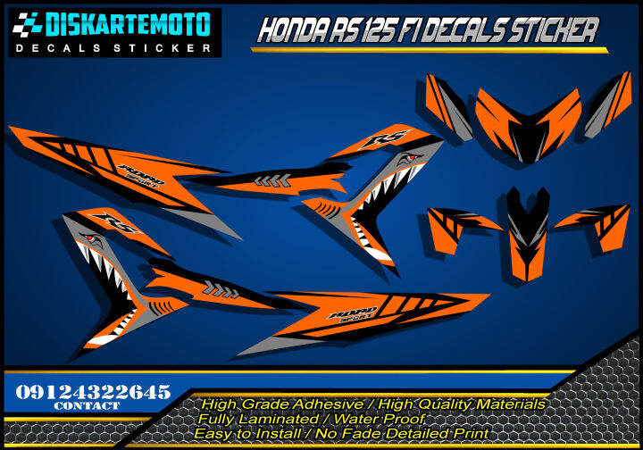 Rs 125 fi decals shop design