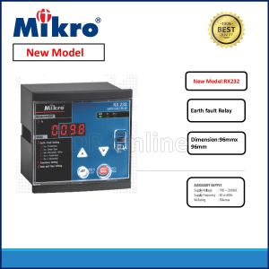 MIKRO IDMT EARTH FAULT RELAY 240VAC NX202A-240A/ RX232-A240