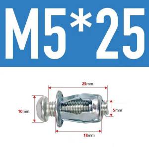 Jack Nuts Sekrup M5 M6 Bahan Metal 50pcs Metal Screw Untuk Mobil