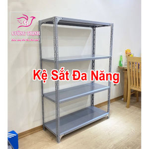 Kệ sắt đa năng 4 Tầng Cao 1m5 x Dài 1m x Rộng 40cm Kệ sắt trưng bày đồ gia đình
