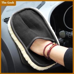 [The Gesh] ถุงมือแก้วสำหรับใช้ในครัวเรือนถุงมือฟองน้ำทำความสะอาดรถผ้าฟลีซผ้ากำมะหยี่ปะการัง