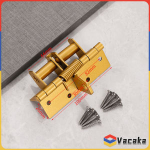Vacaka Spring Hinge for Automatic Self Closing Doors Multifunctional Door Closing Hinges with Screws
