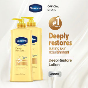 [BUNDLE OF 2] Vaseline Intensive Care Deep Restore Lotion 400ml - Lasting Skin Nourishment