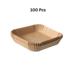 50/100 Pcs Air Fryer Tray Liners | High Heat Oil & Water Resistant | Non-Stick Disposable | Easy Clean Up | SG Stocks