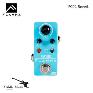 FLAMMA FC02 Electric Guitar Pedal Reverb Effects Pedal with Studio Church Plate Effects True Bypass with Power Supply